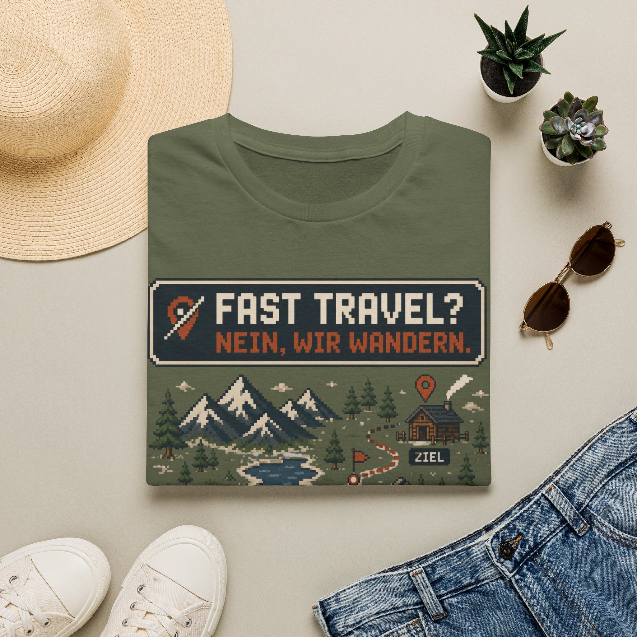 Fast Travel Wandern - T-Shirt