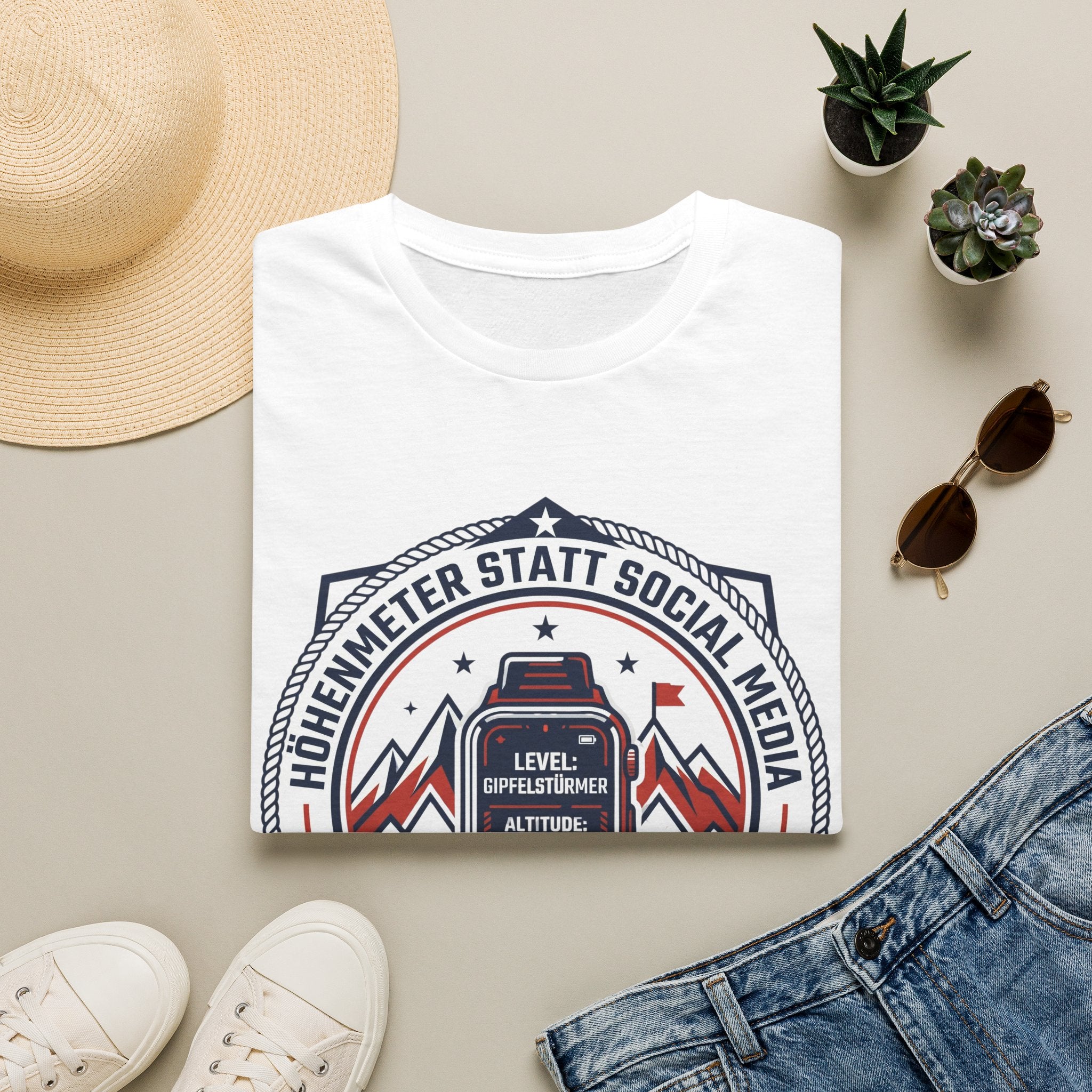 Höhenmeter Social Media - T-Shirt
