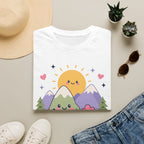 Kawaii Berg Sonne - T-Shirt
