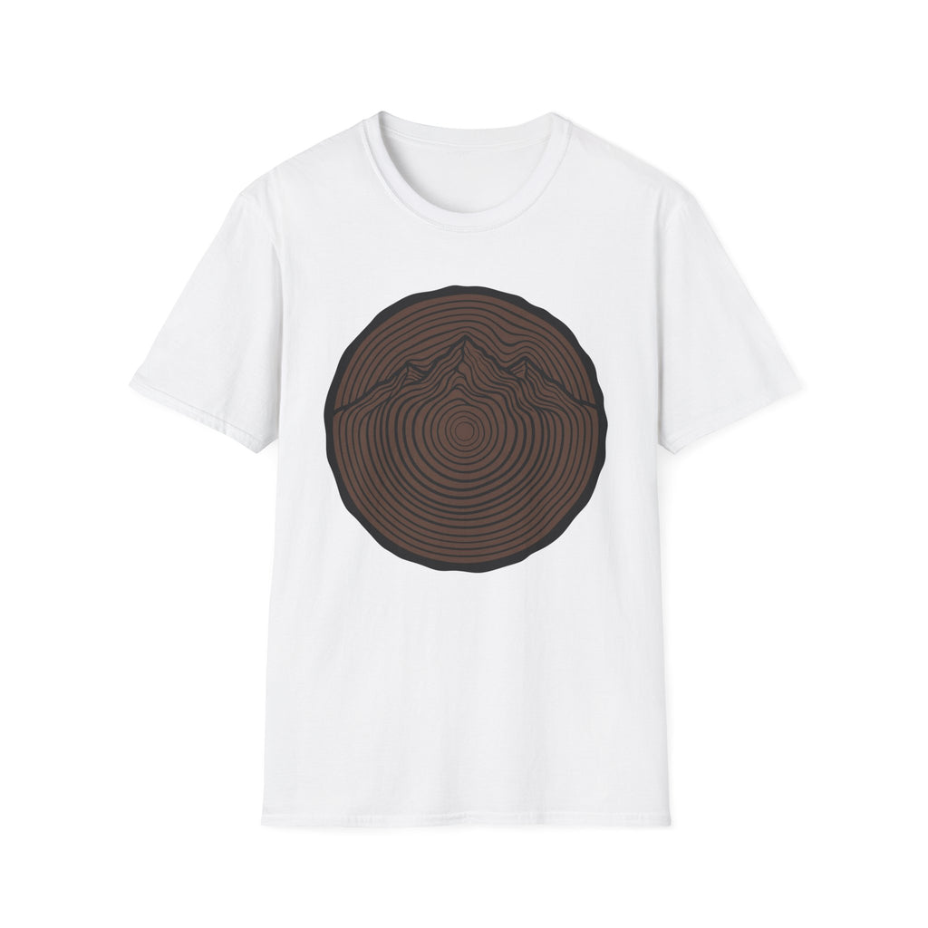 Baumstamm Berg - T-Shirt