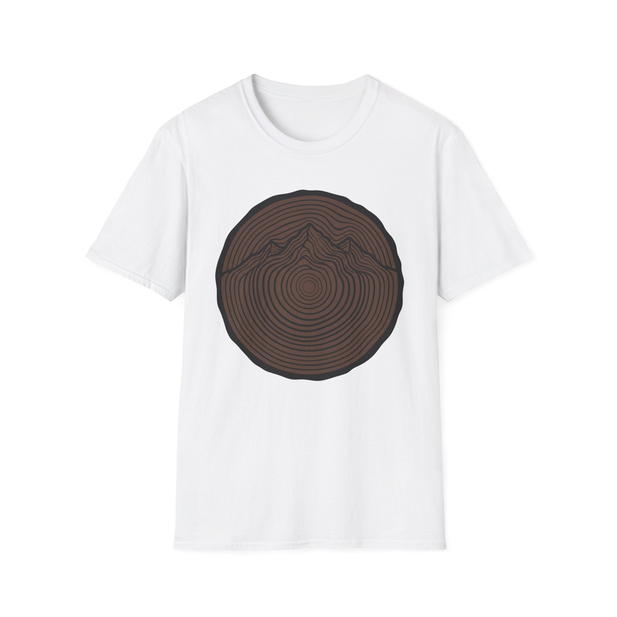 Baumstamm Berg - T-Shirt