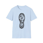 Schuhabdruck Berg - T-Shirt