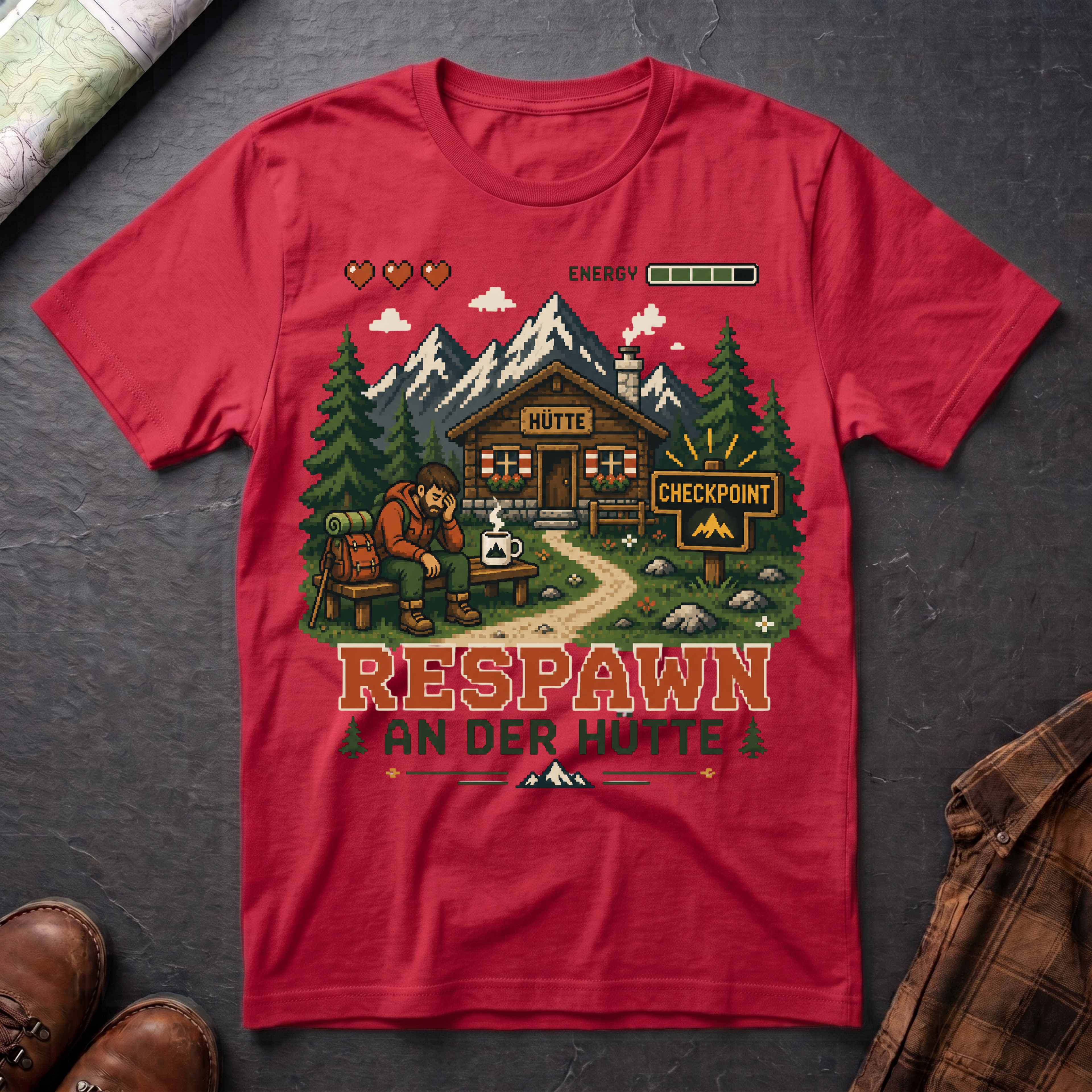 Respawn An Der Hütte - T-Shirt