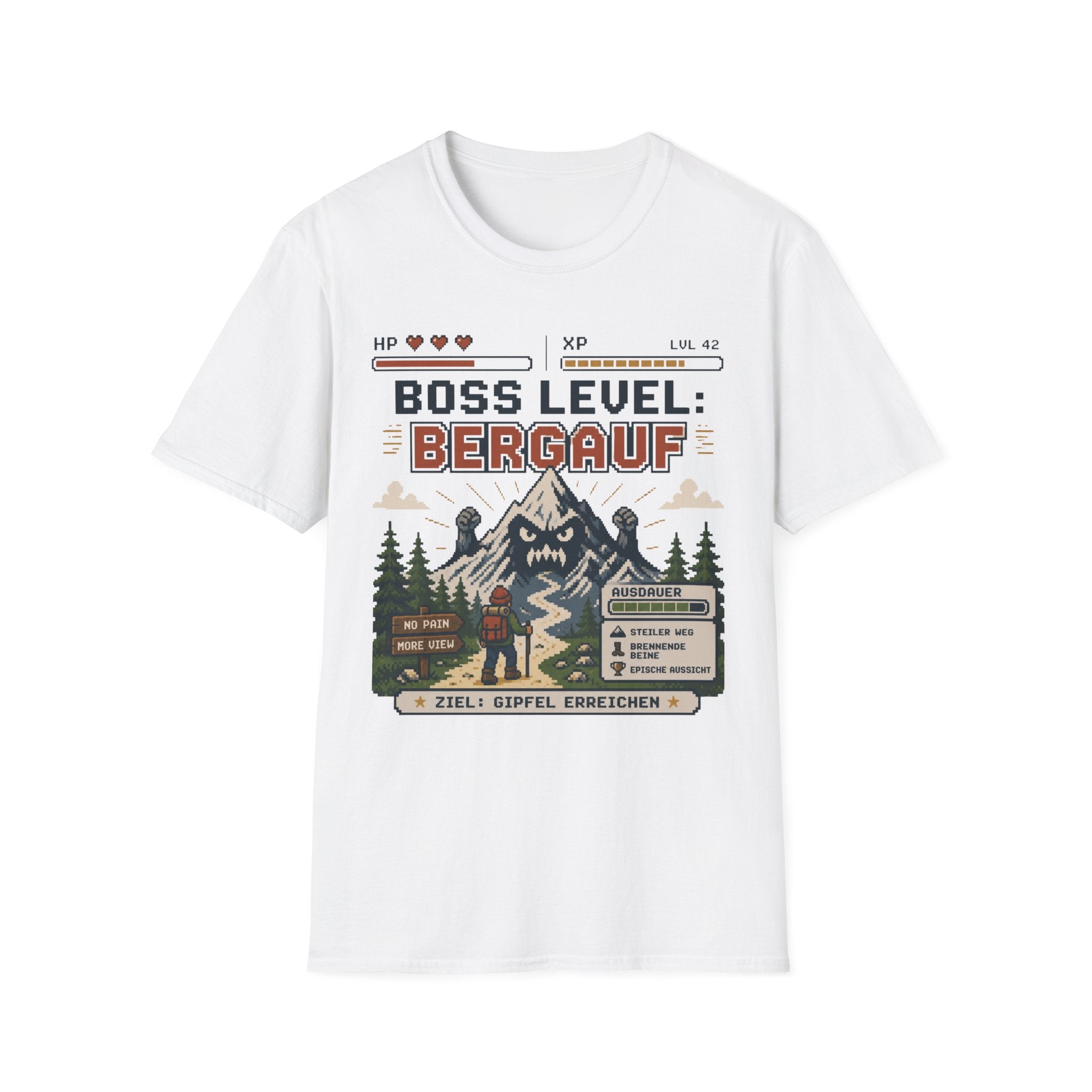 Boss Level Bergauf - T-Shirt