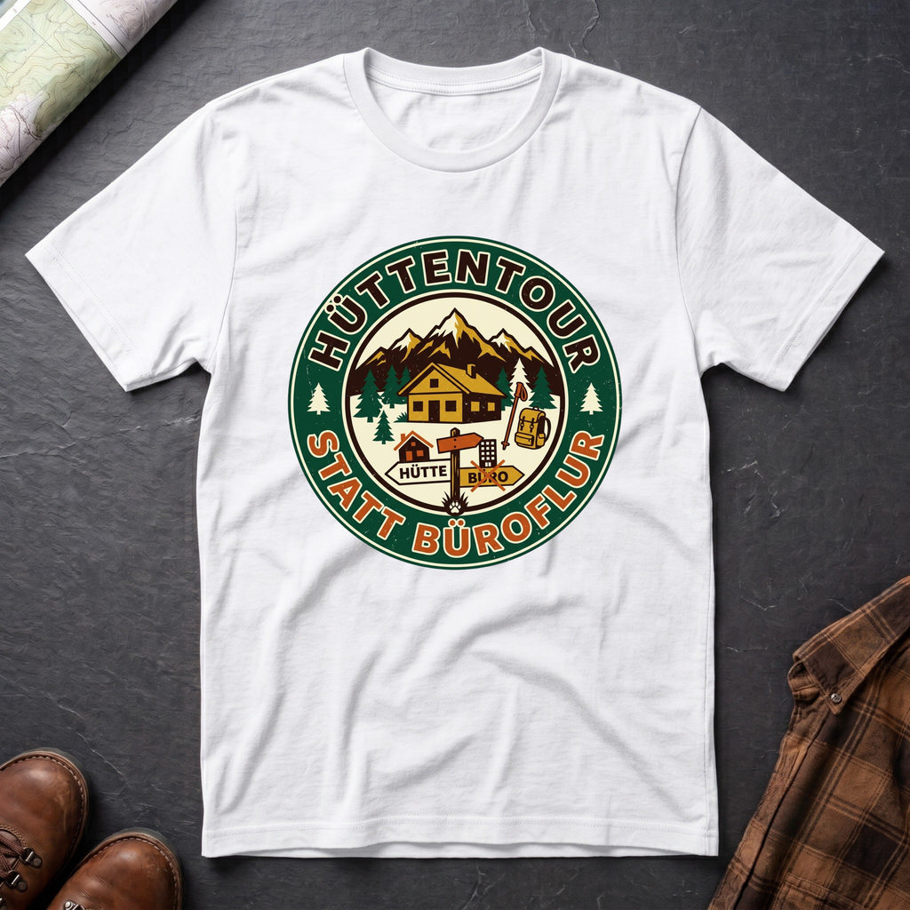 Hüttentour Büroflur 2 - T-Shirt