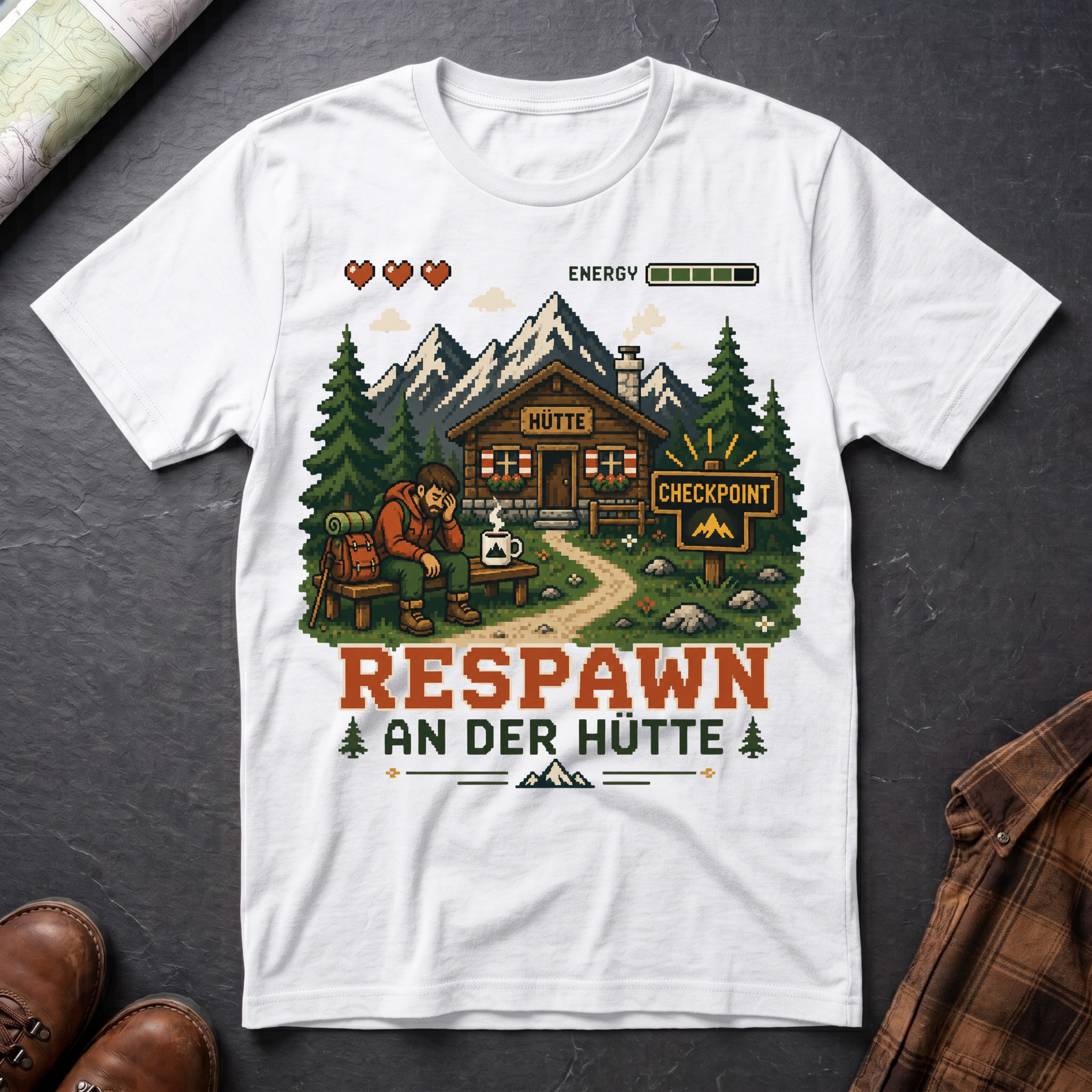 Respawn An Der Hütte - T-Shirt