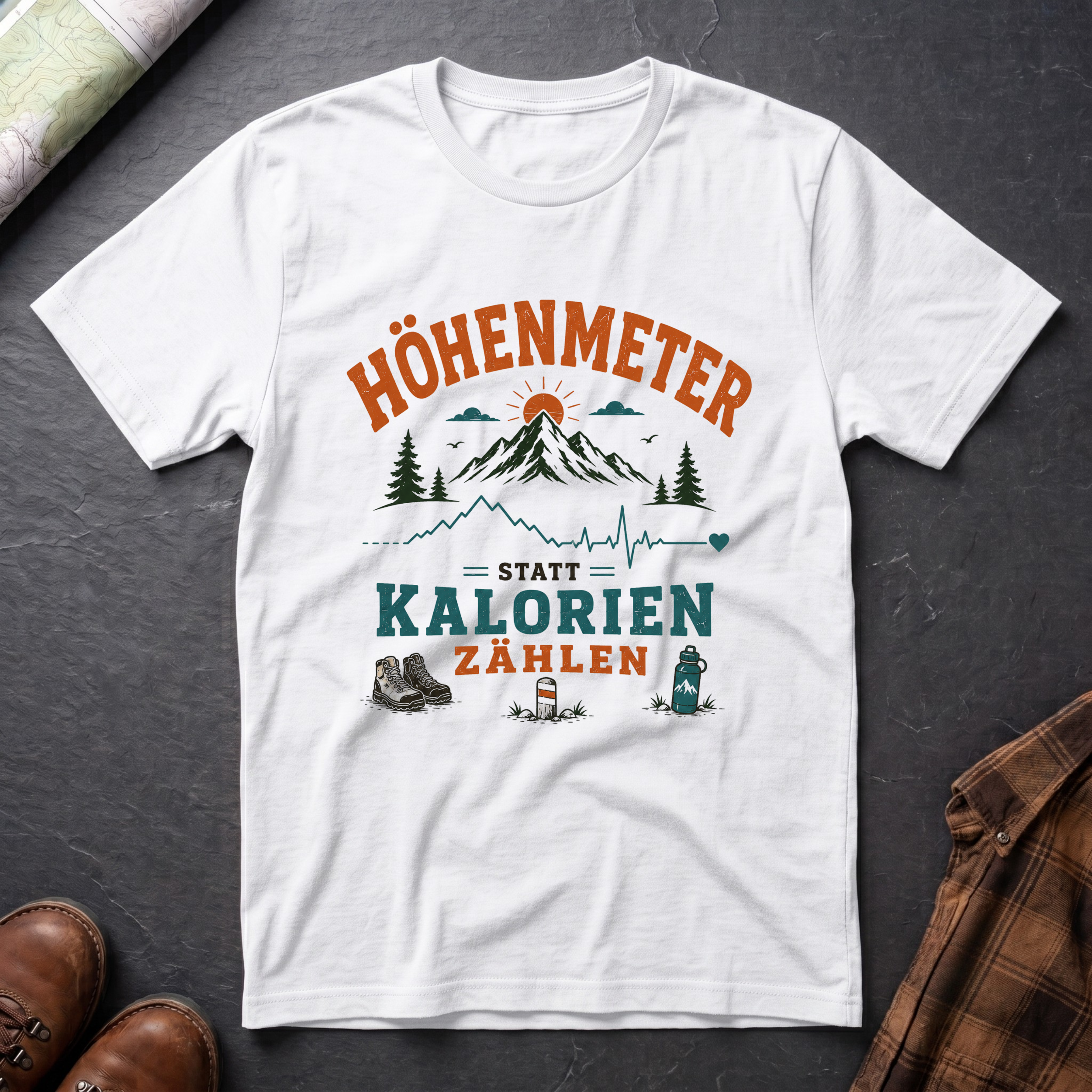 Höhenmeter Kalorien - T-Shirt
