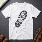 Schuhabdruck Berg 2 - T-Shirt