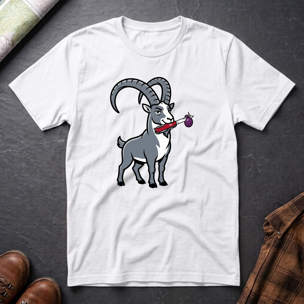 Bergziege Messer - T-Shirt
