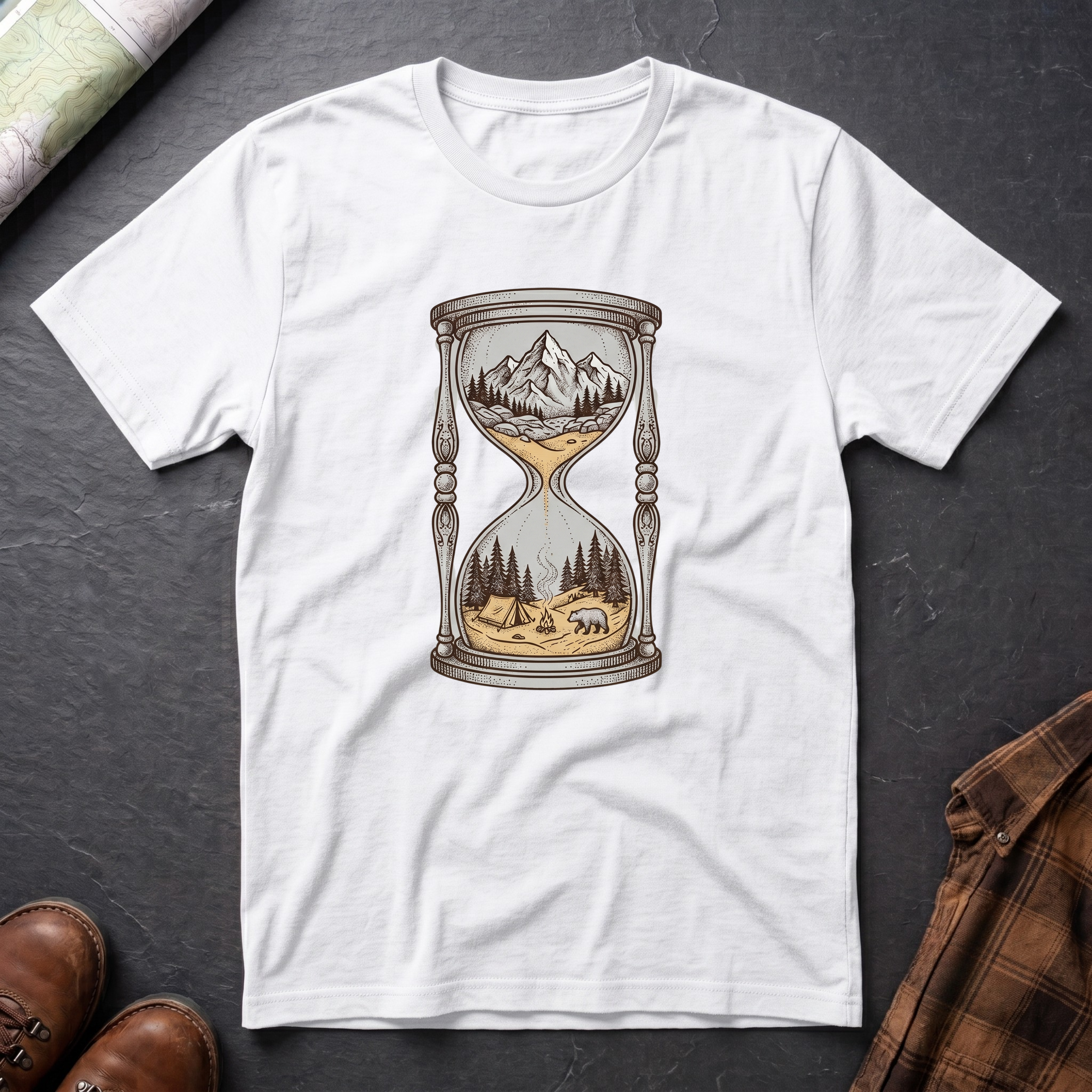Sanduhr Berg - T-Shirt