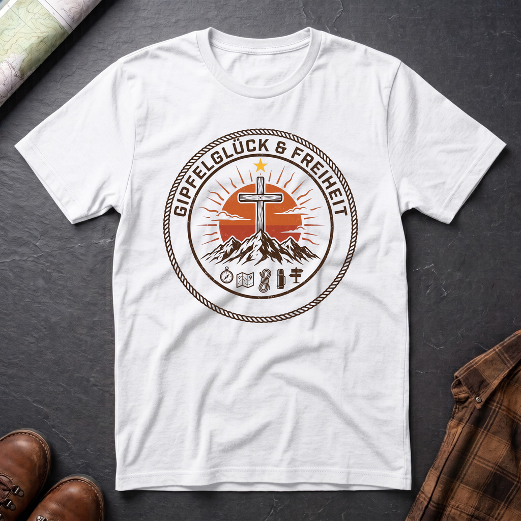 Gipfelglück Freiheit - T-Shirt