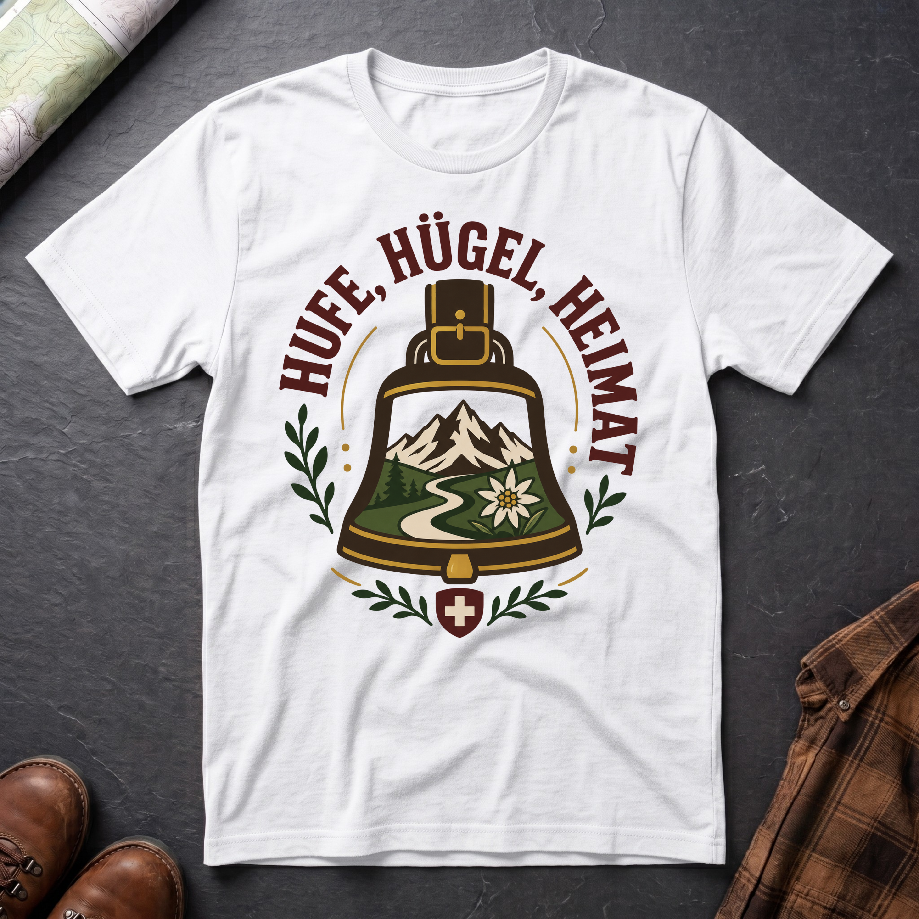 Hufe Hügel Heimat - T-Shirt