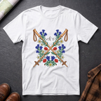 Blumen Wanderstock - T-Shirt