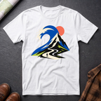 Bergwelle Abstrakt - T-Shirt