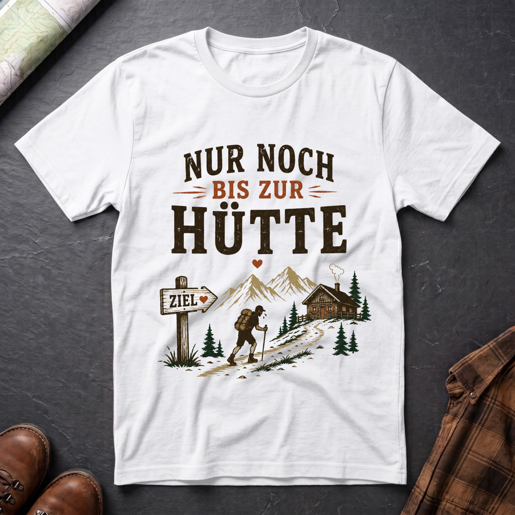 Nur noch bis zur Hütte - T-Shirt