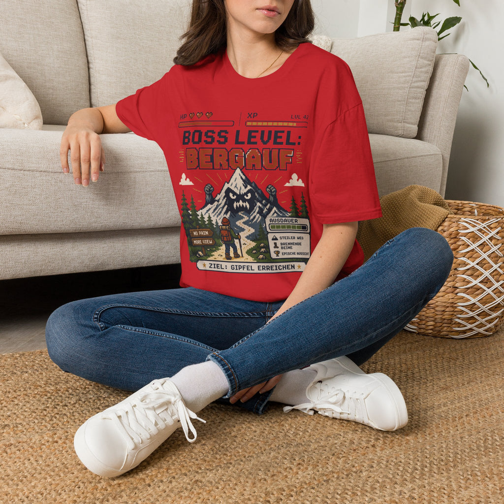Boss Level Bergauf - T-Shirt