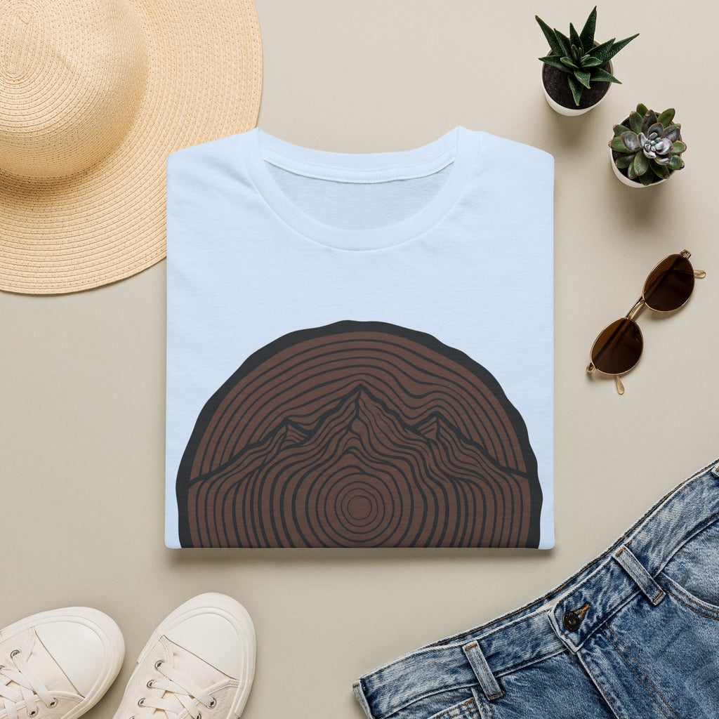 Baumstamm Berg - T-Shirt