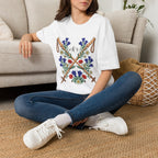Blumen Wanderstock - T-Shirt