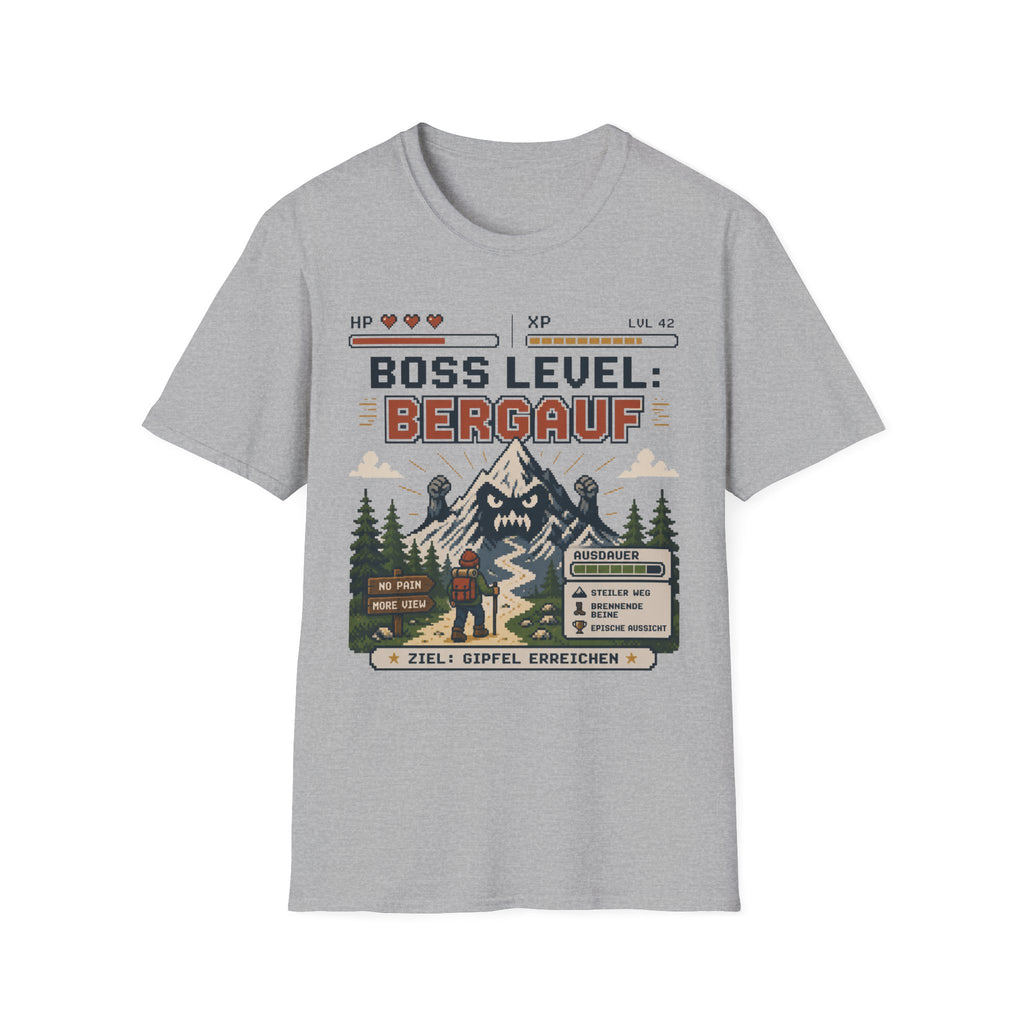 Boss Level Bergauf - T-Shirt