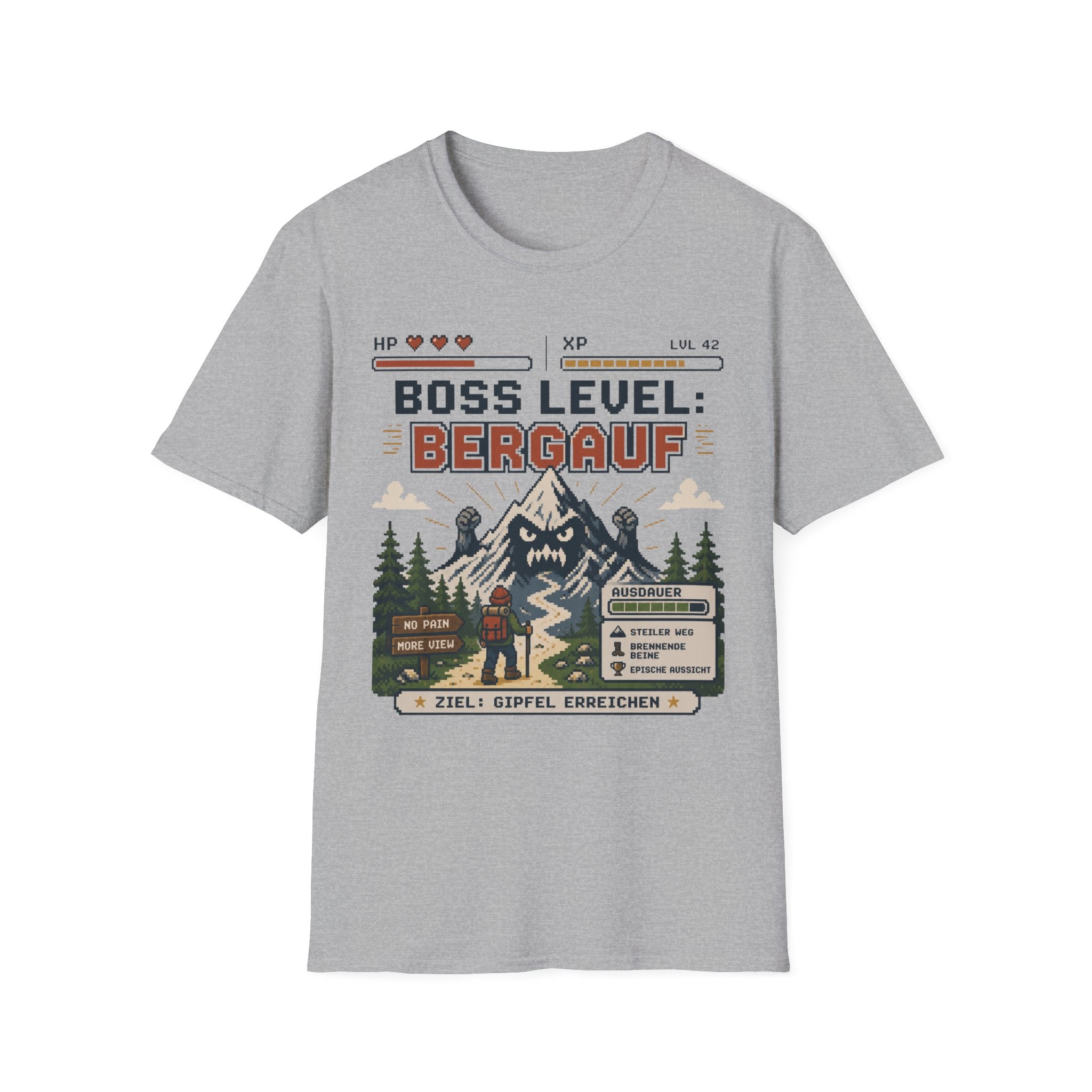 Boss Level Bergauf - T-Shirt