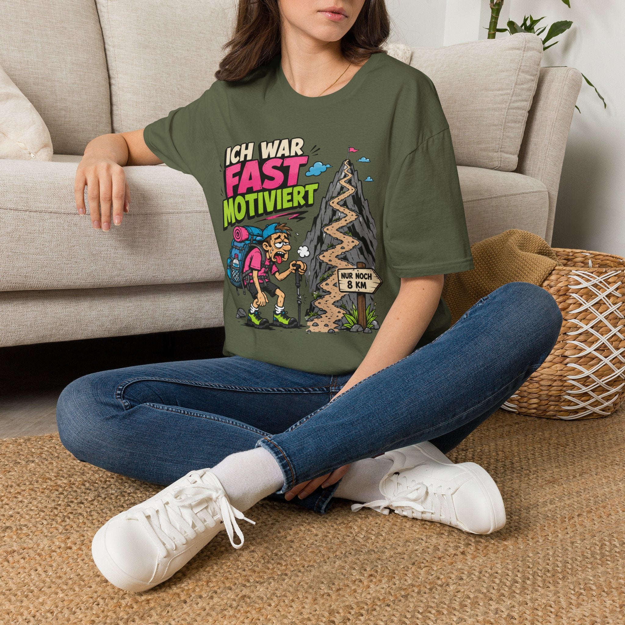 Ich War Fast Motiviert - T-Shirt
