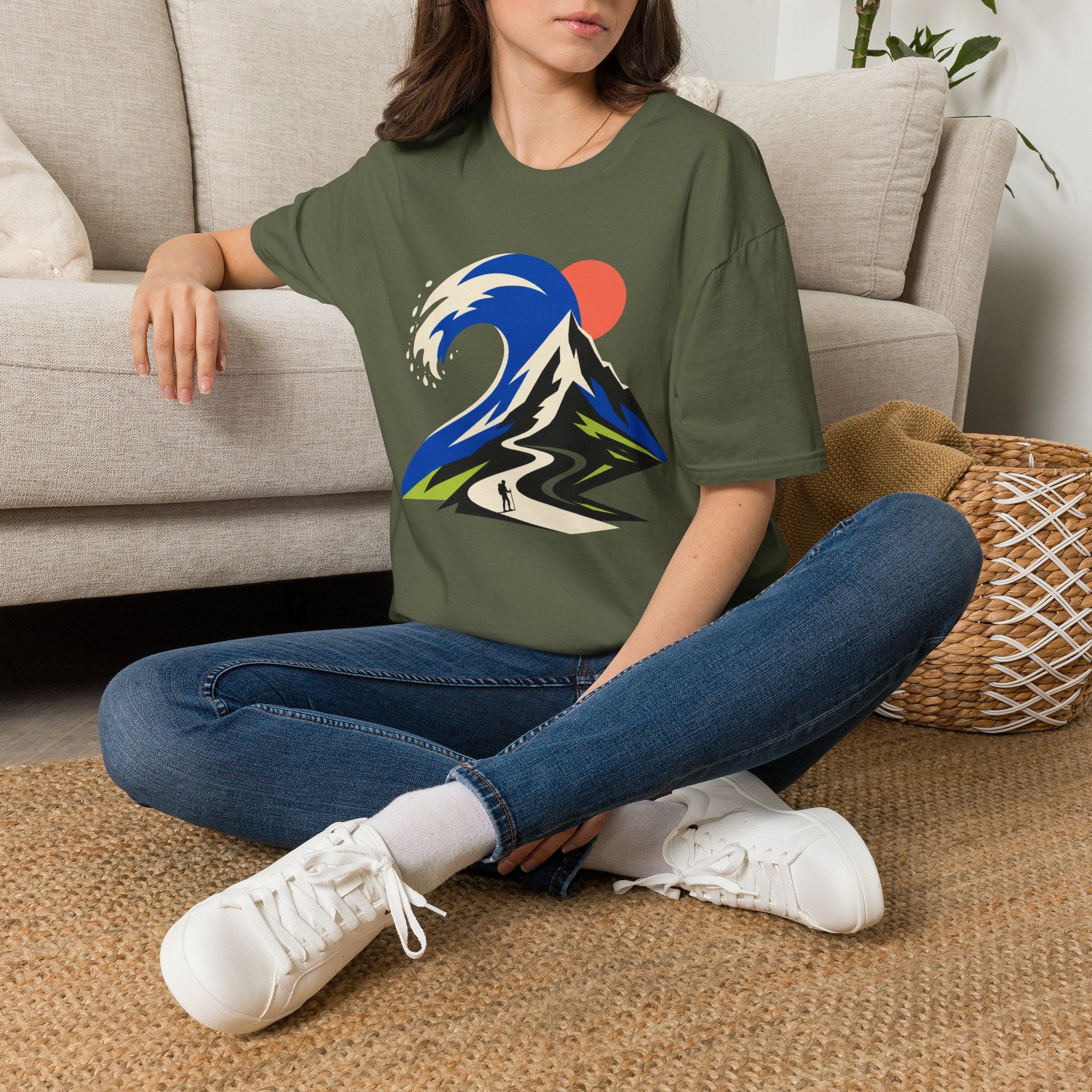 Berg Welle - T-Shirt