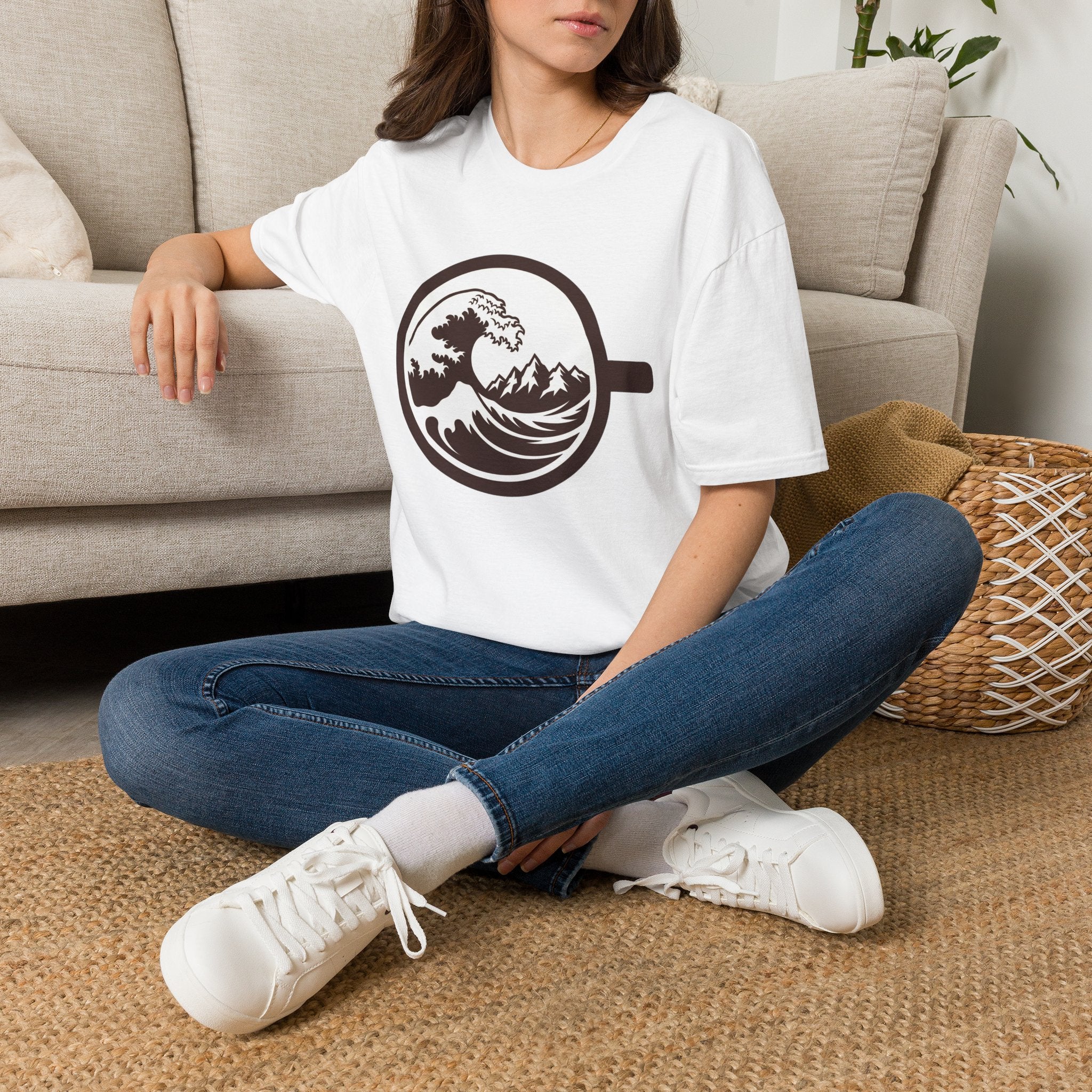 Bergwelle Kaffeetasse - T-Shirt