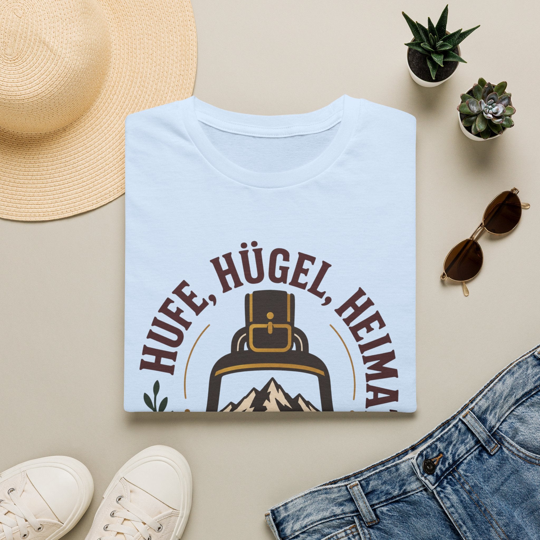 Hufe Hügel Heimat - T-Shirt
