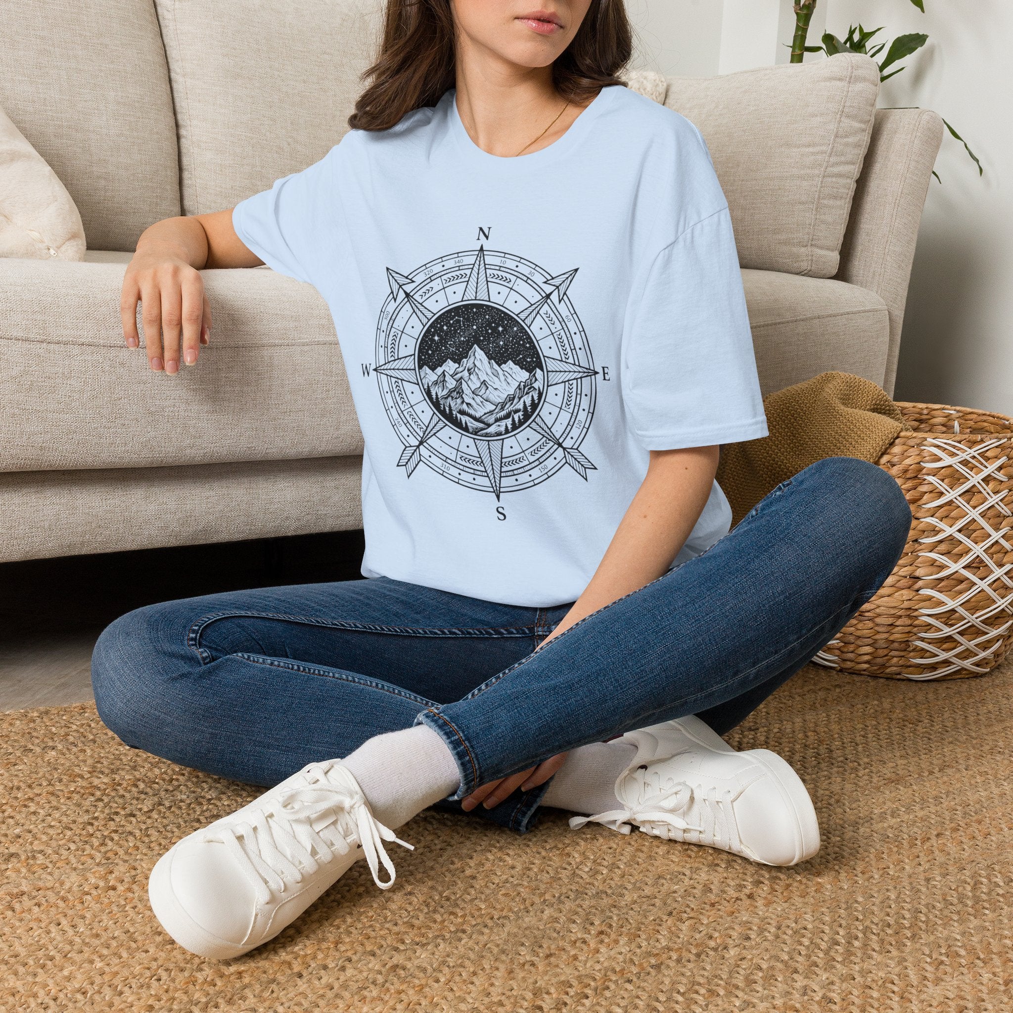Himmelsrichtungen Berg - T-Shirt