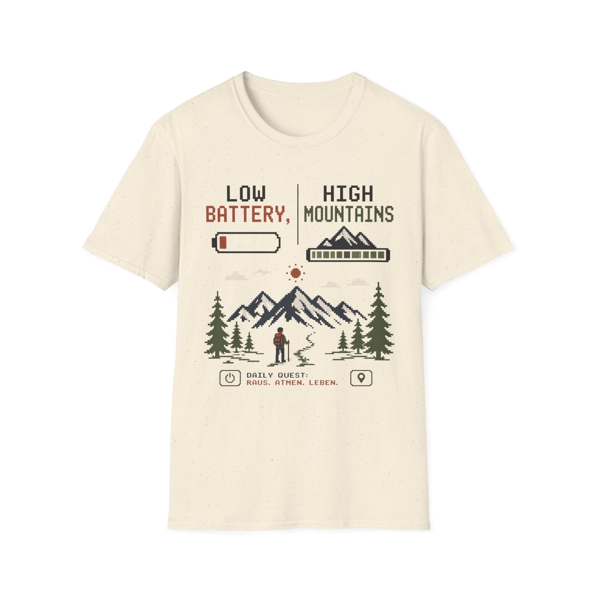 Low Battery High Mountains - T-Shirt