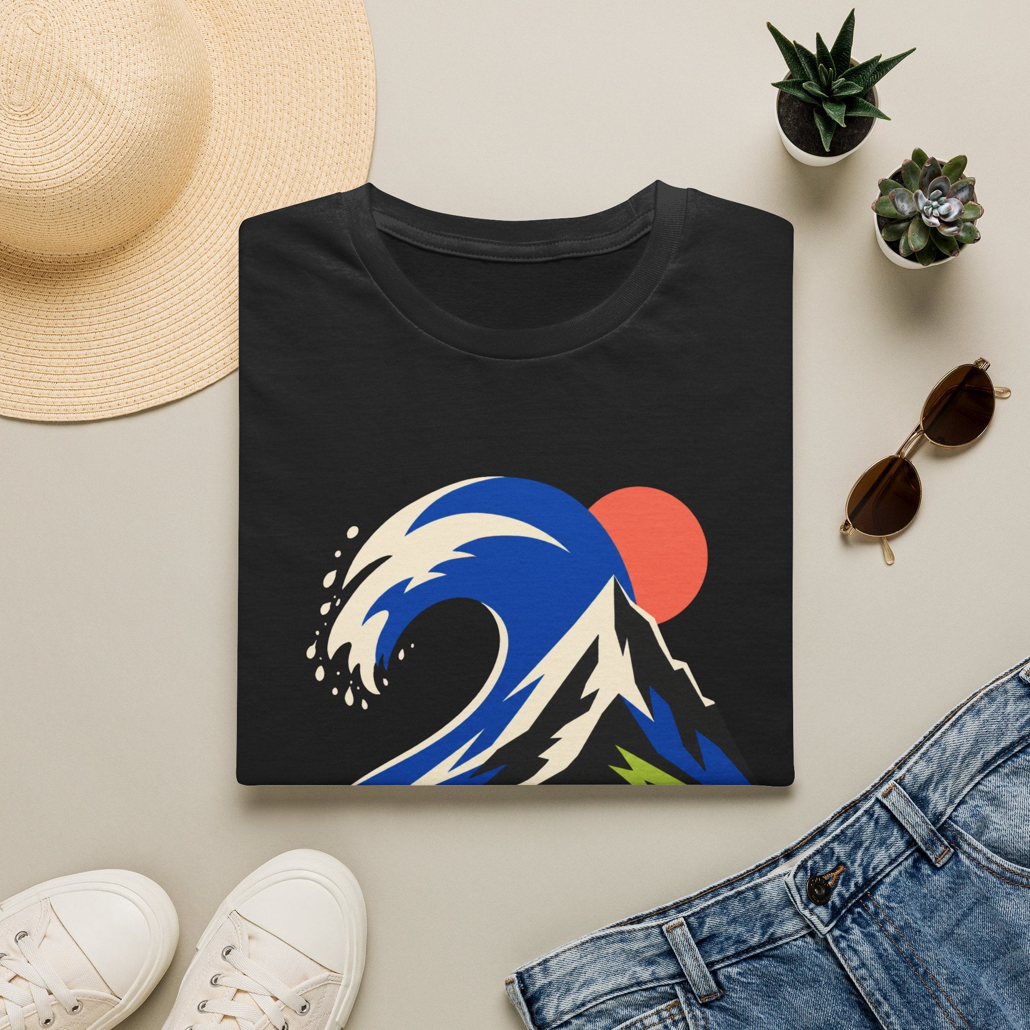 Berg Welle - T-Shirt