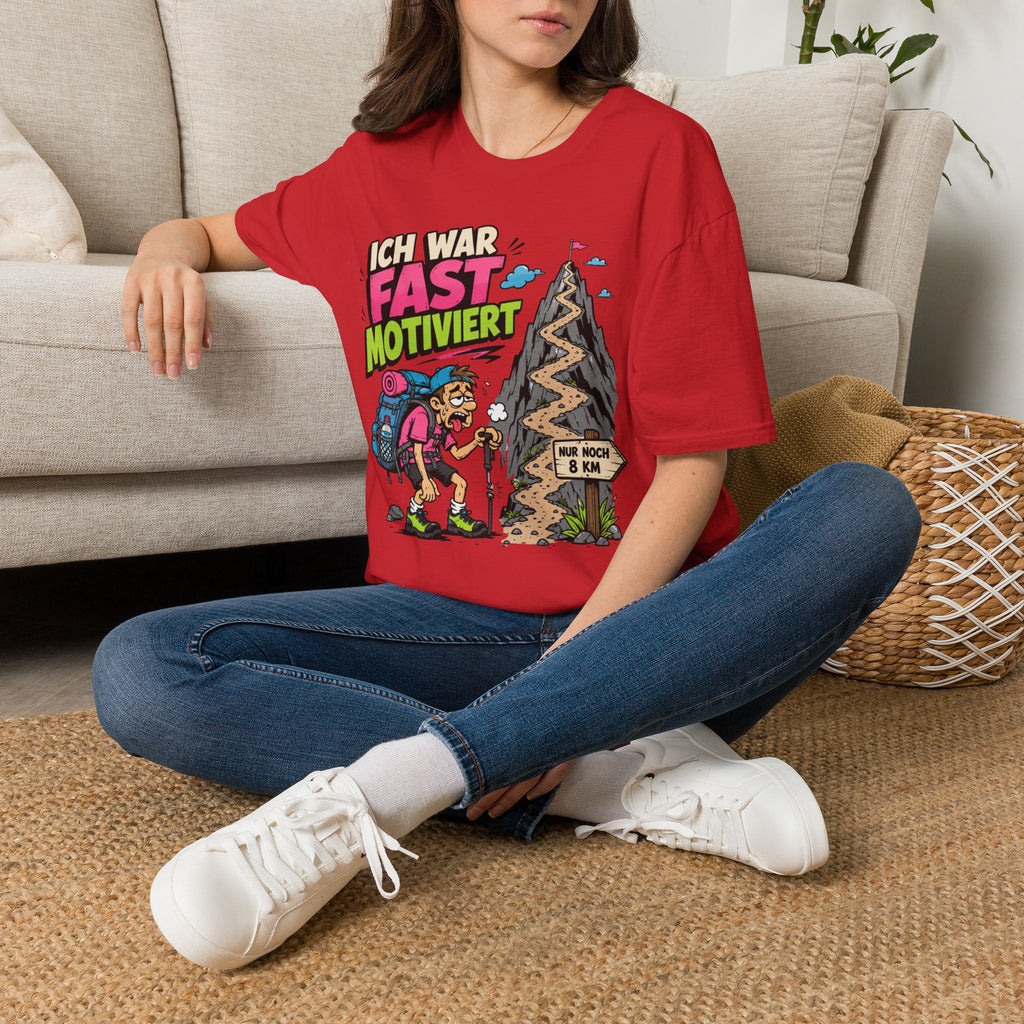 Ich War Fast Motiviert - T-Shirt