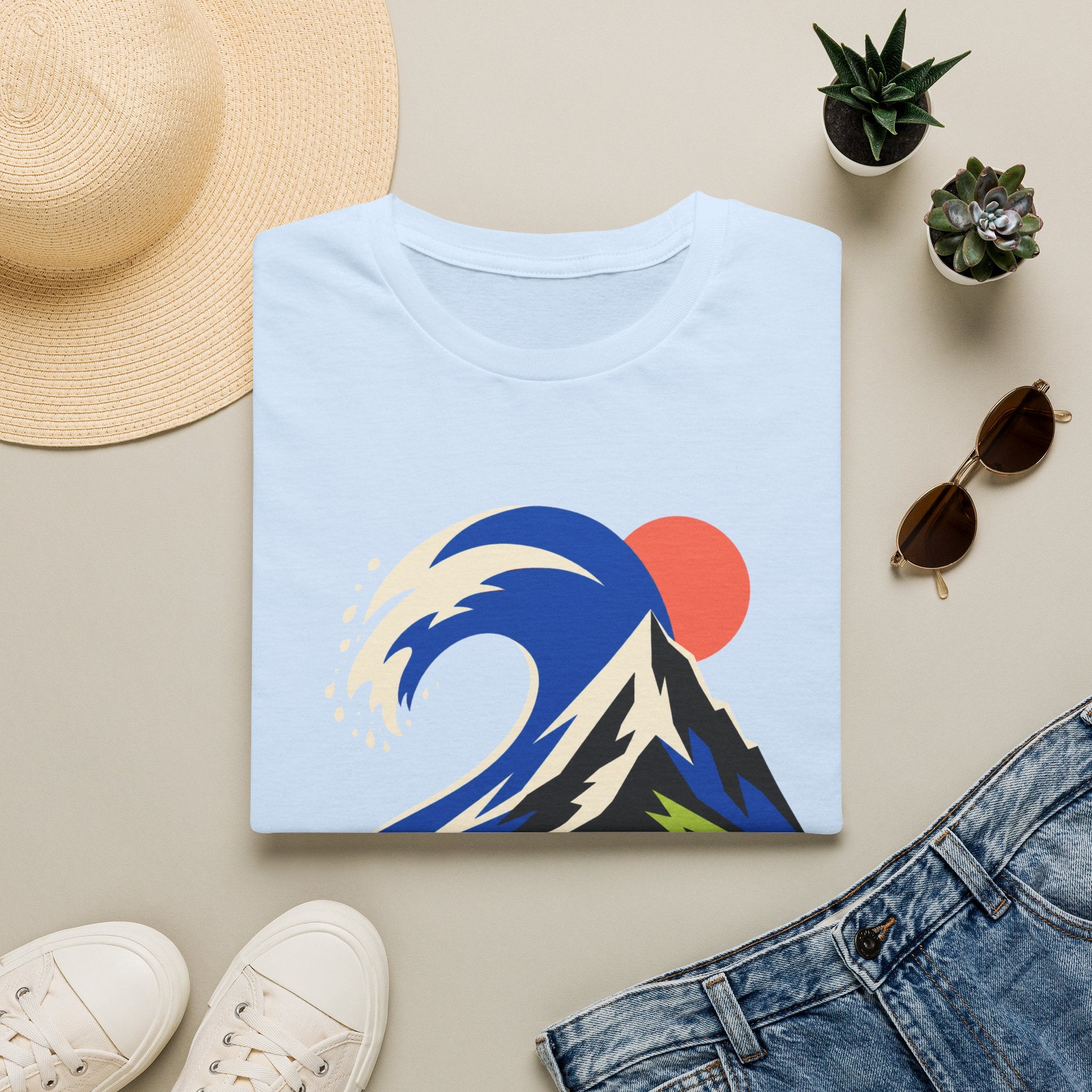 Berg Welle - T-Shirt