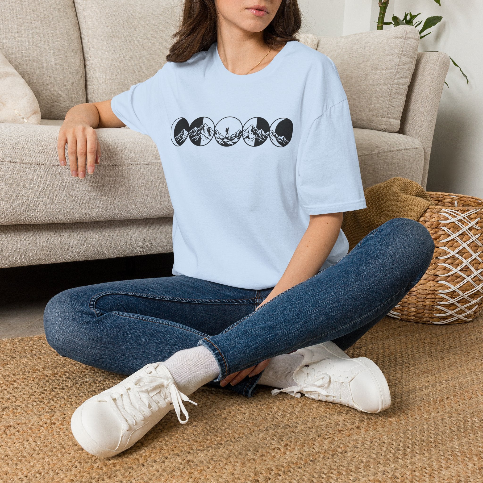 Mondphasen Wandern - T-Shirt