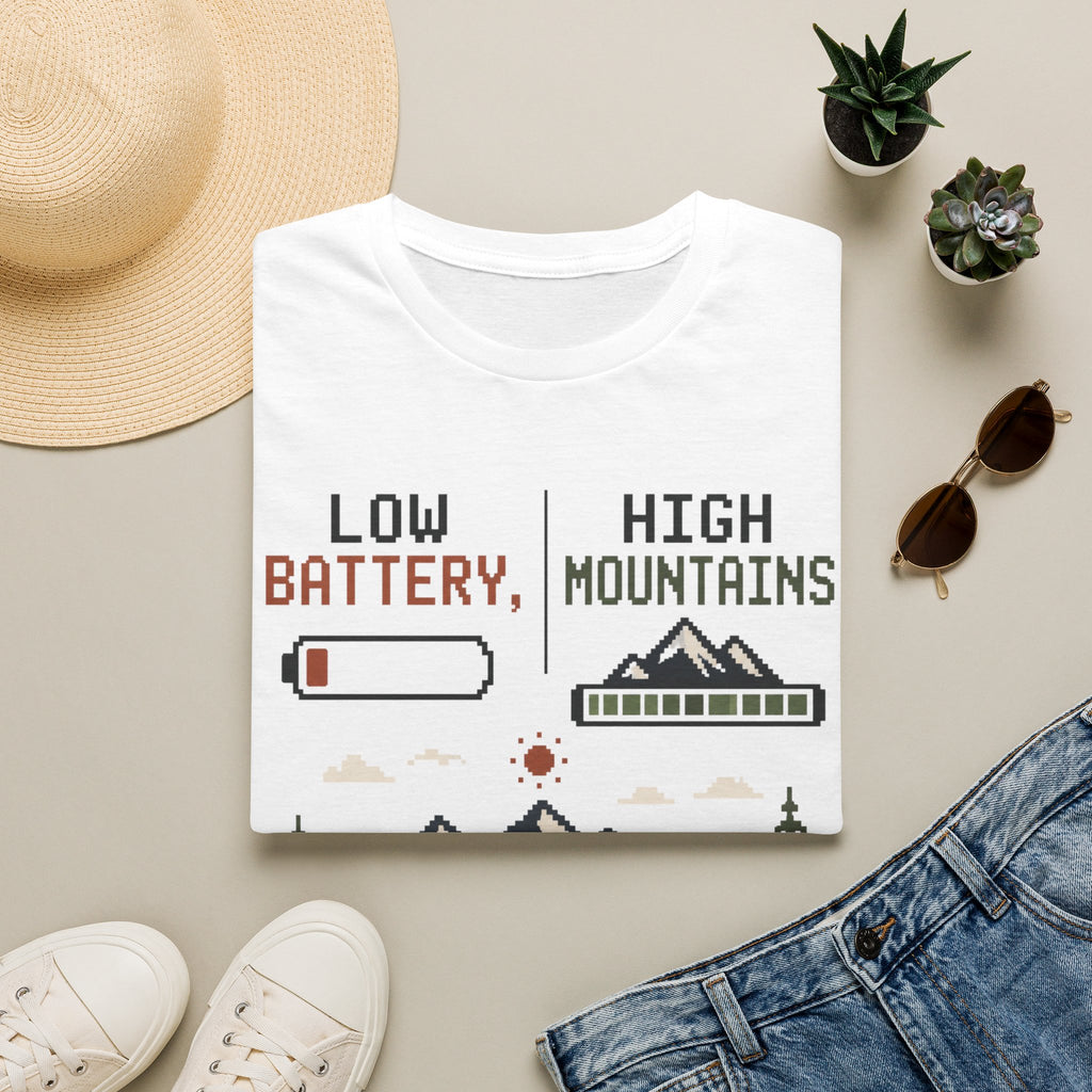 Low Battery High Mountains - T-Shirt