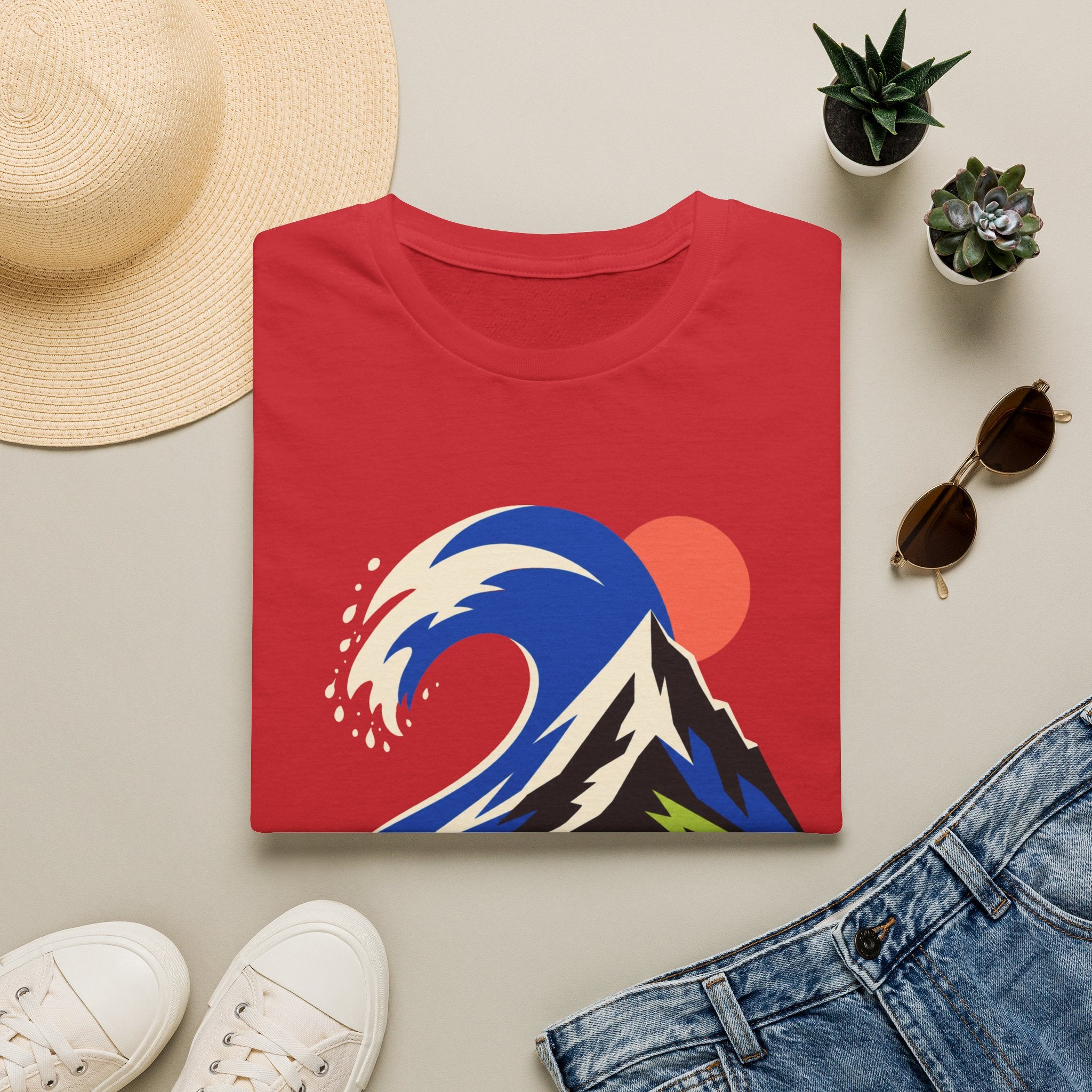 Berg Welle - T-Shirt
