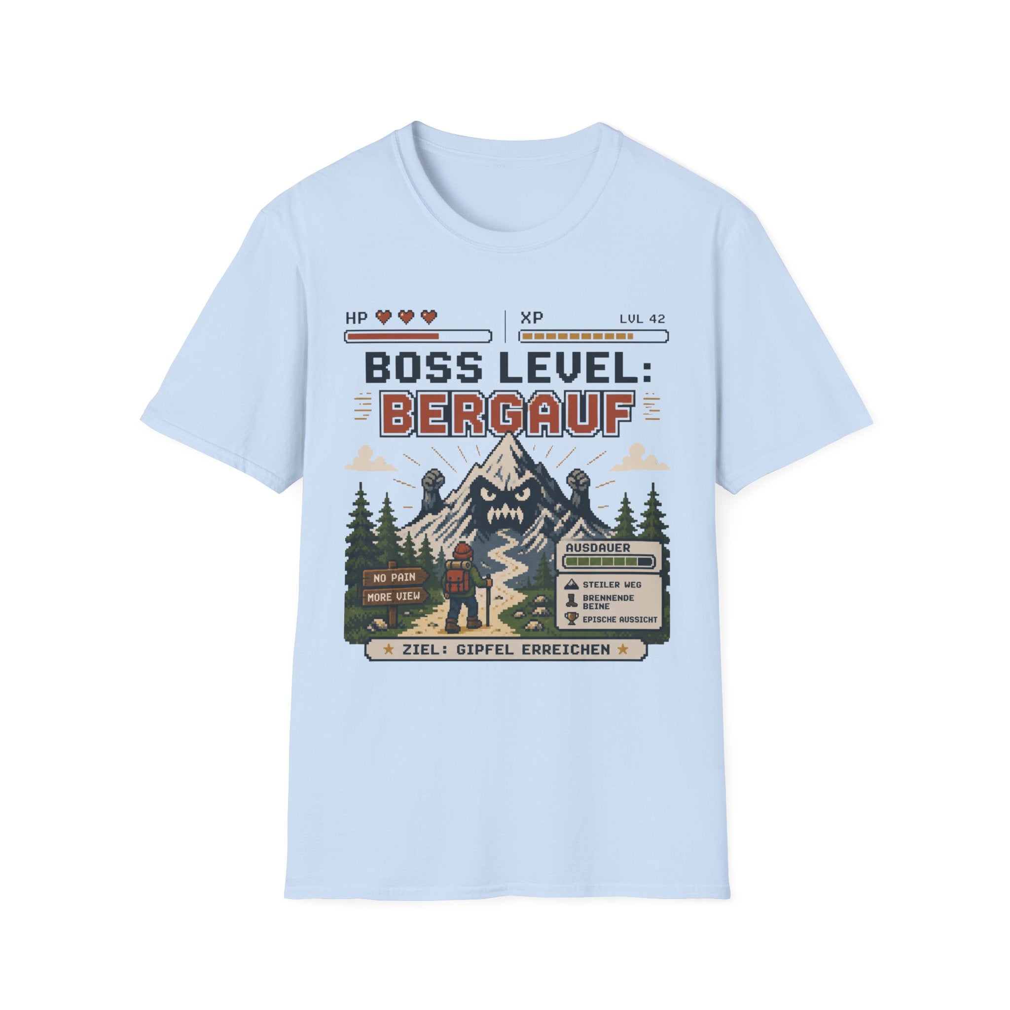 Boss Level Bergauf - T-Shirt