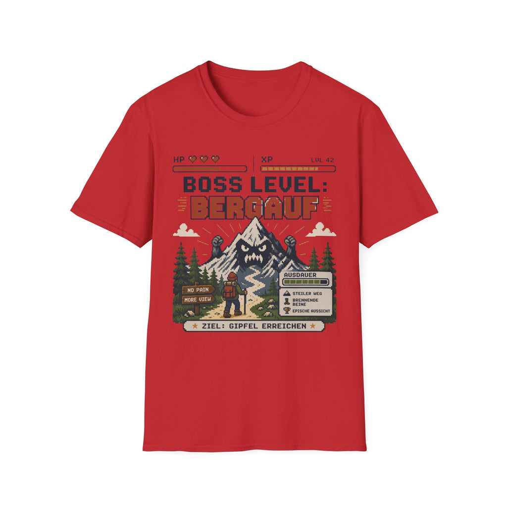 Boss Level Bergauf - T-Shirt