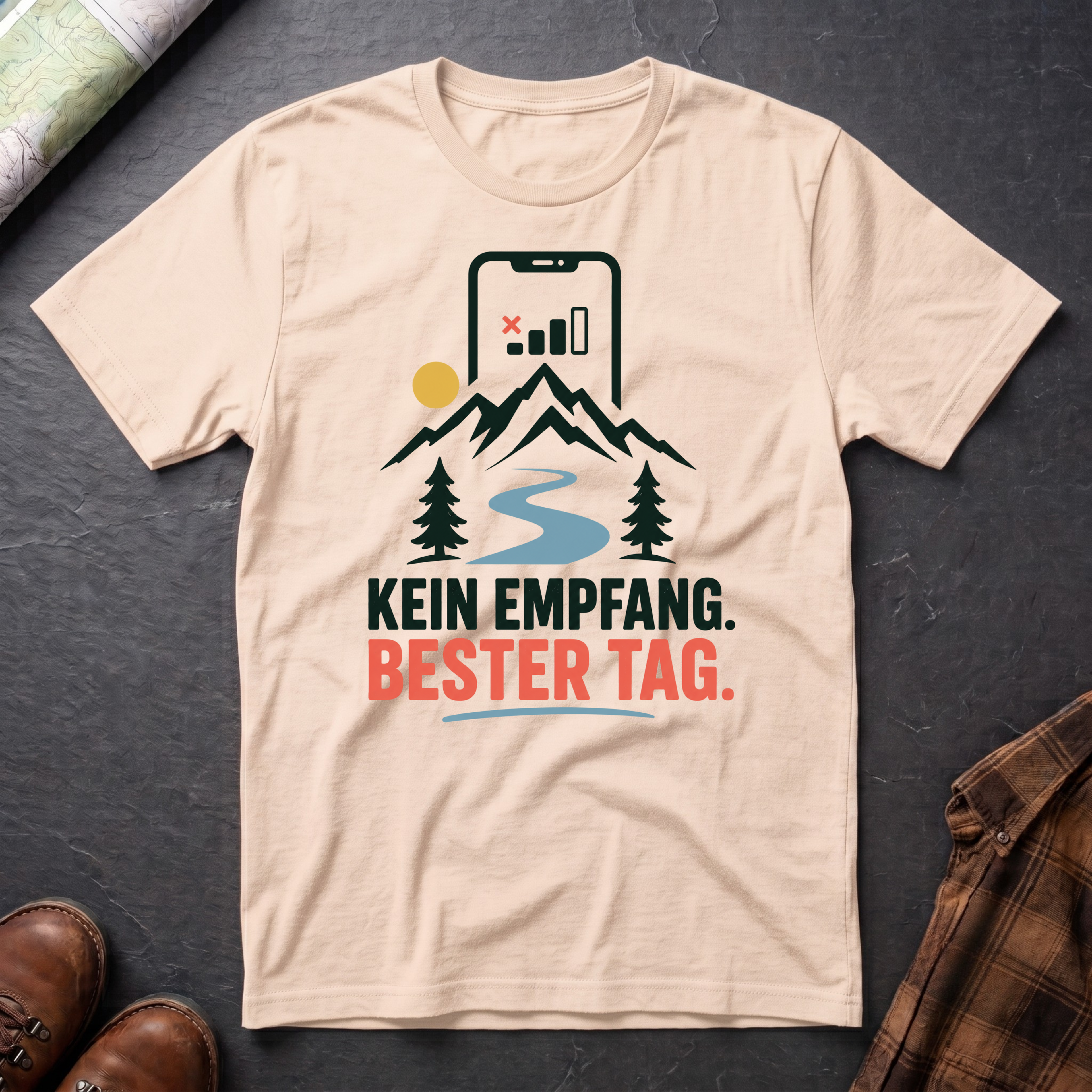 Kein Empfang Bester Tag - T-Shirt