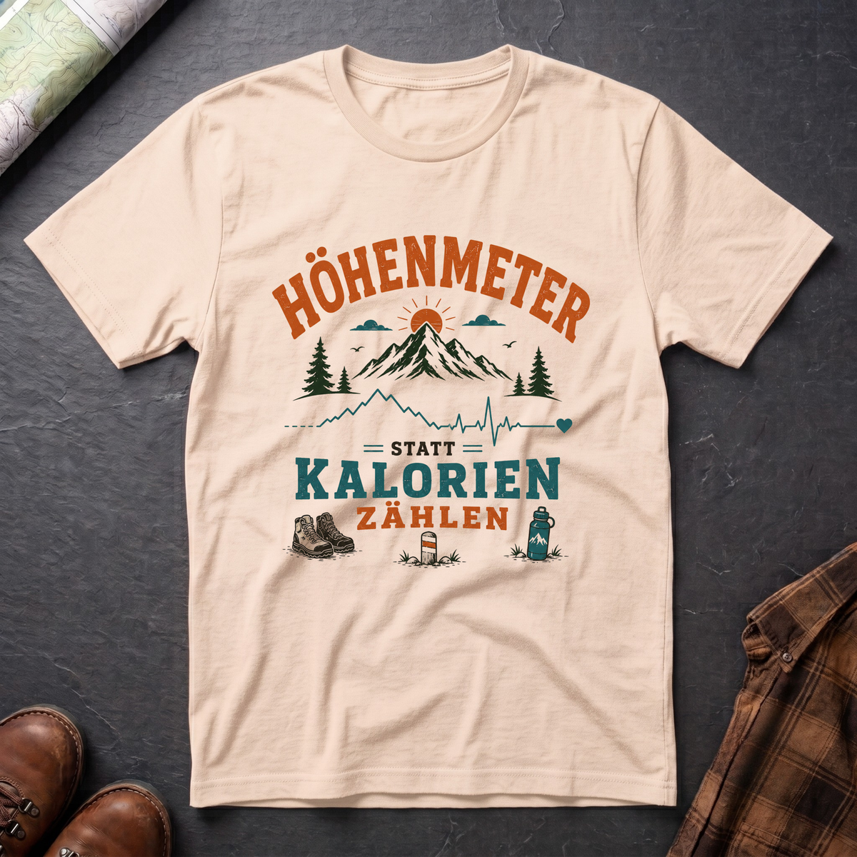Höhenmeter Kalorien - T-Shirt