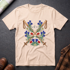 Blumen Wanderstock - T-Shirt