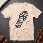 Schuhabdruck Berg 2 - T-Shirt