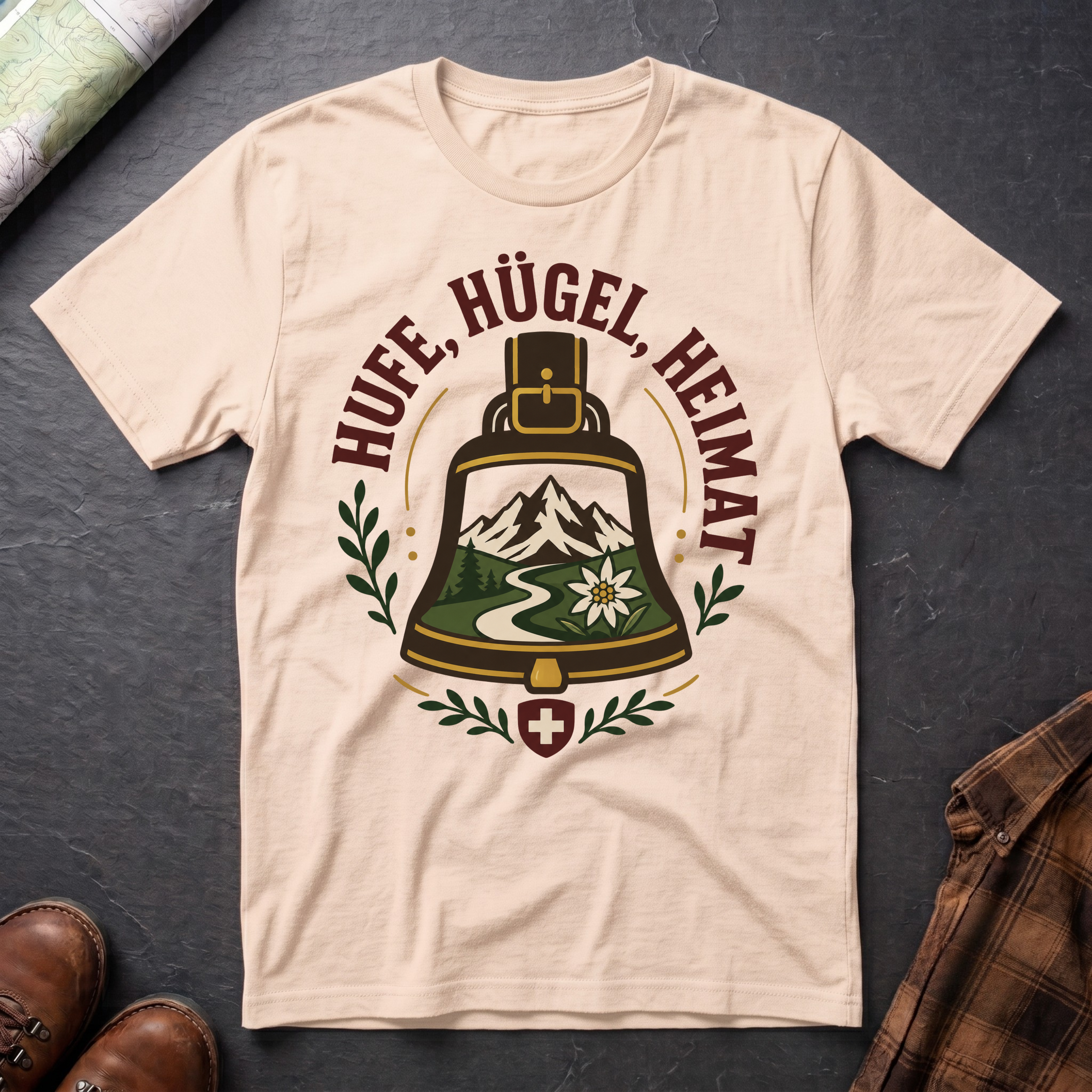 Hufe Hügel Heimat - T-Shirt