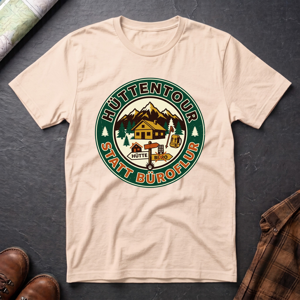 Hüttentour Büroflur 2 - T-Shirt