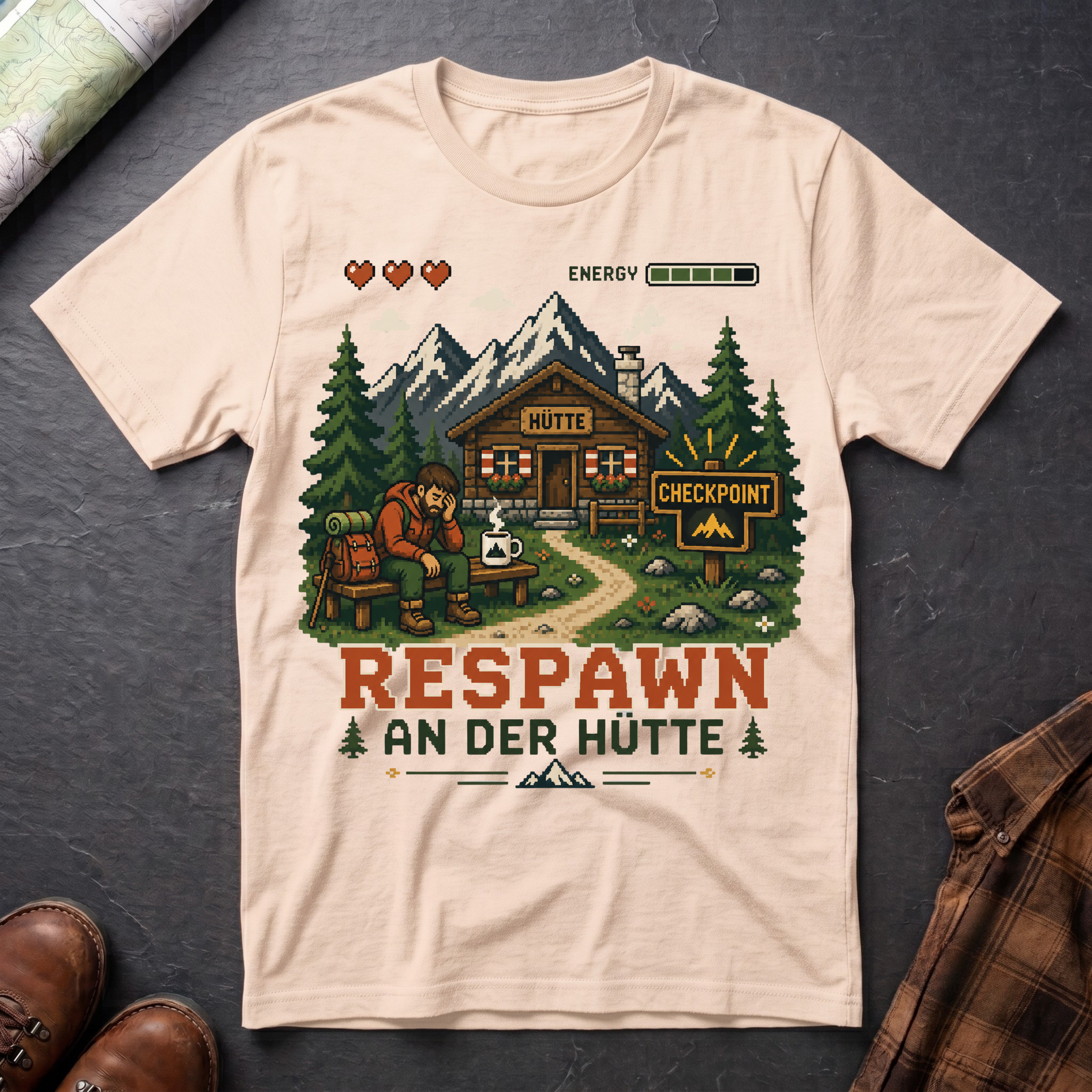Respawn An Der Hütte - T-Shirt