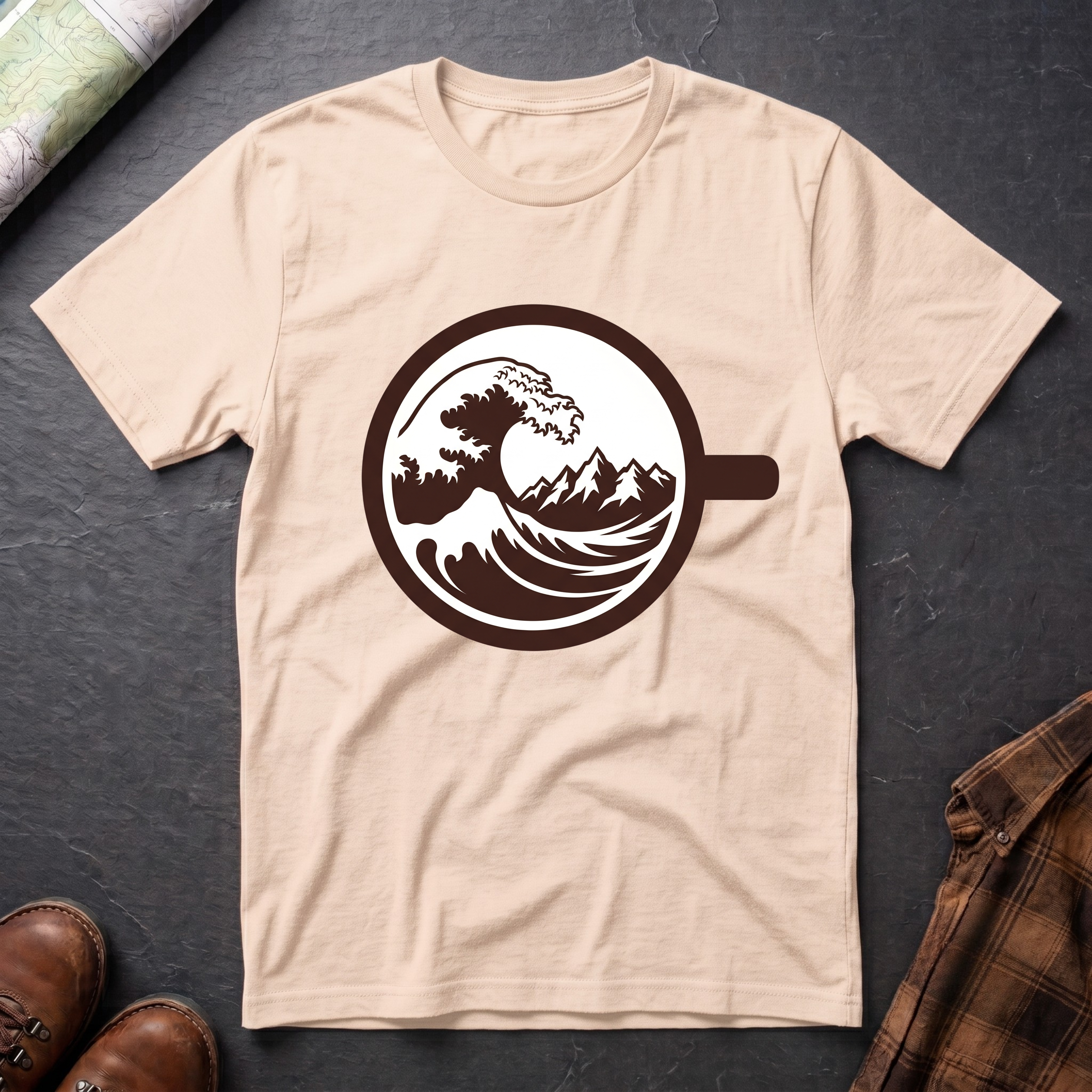 Bergwelle Kaffeetasse - T-Shirt