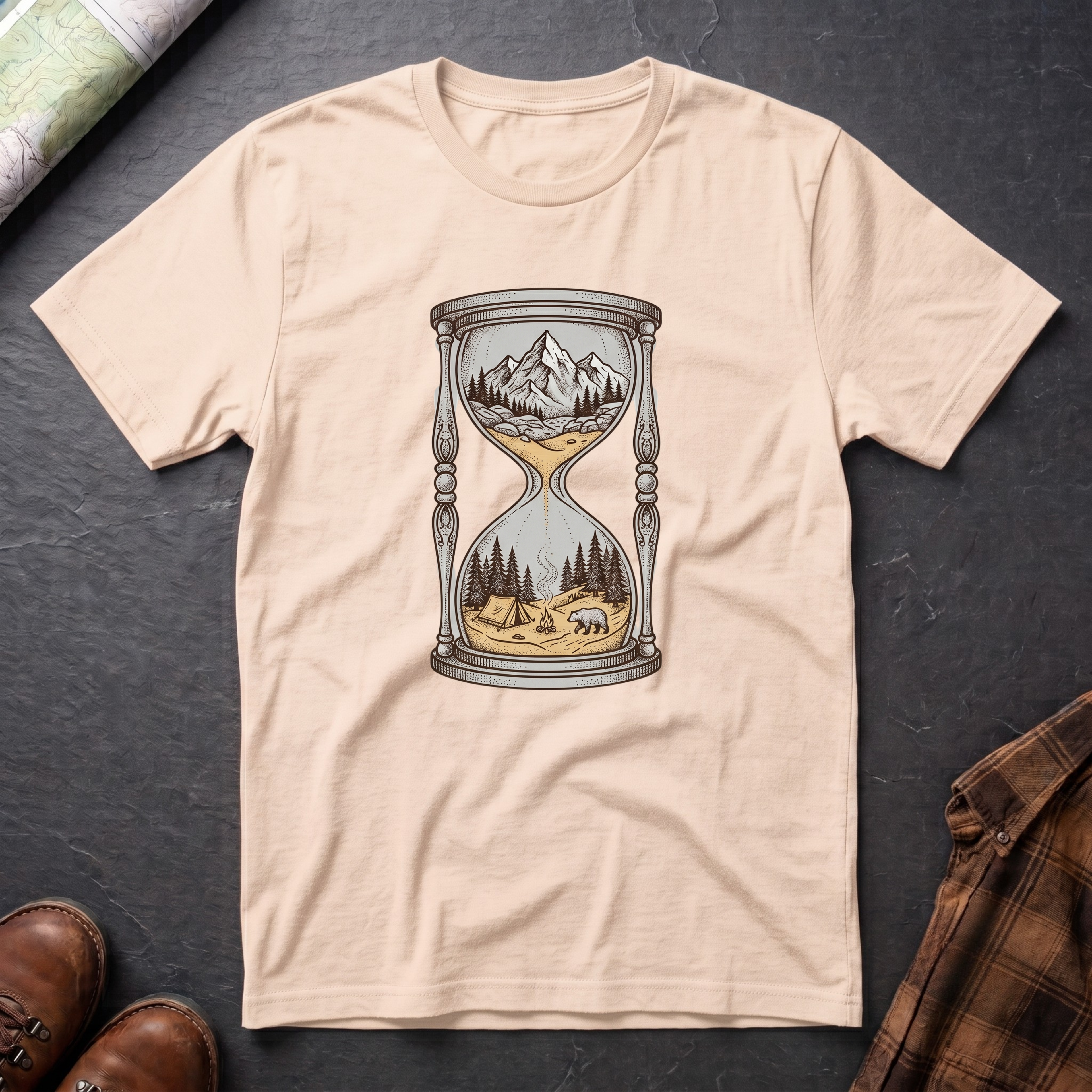Sanduhr Berg - T-Shirt