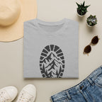 Schuhabdruck Berg - T-Shirt