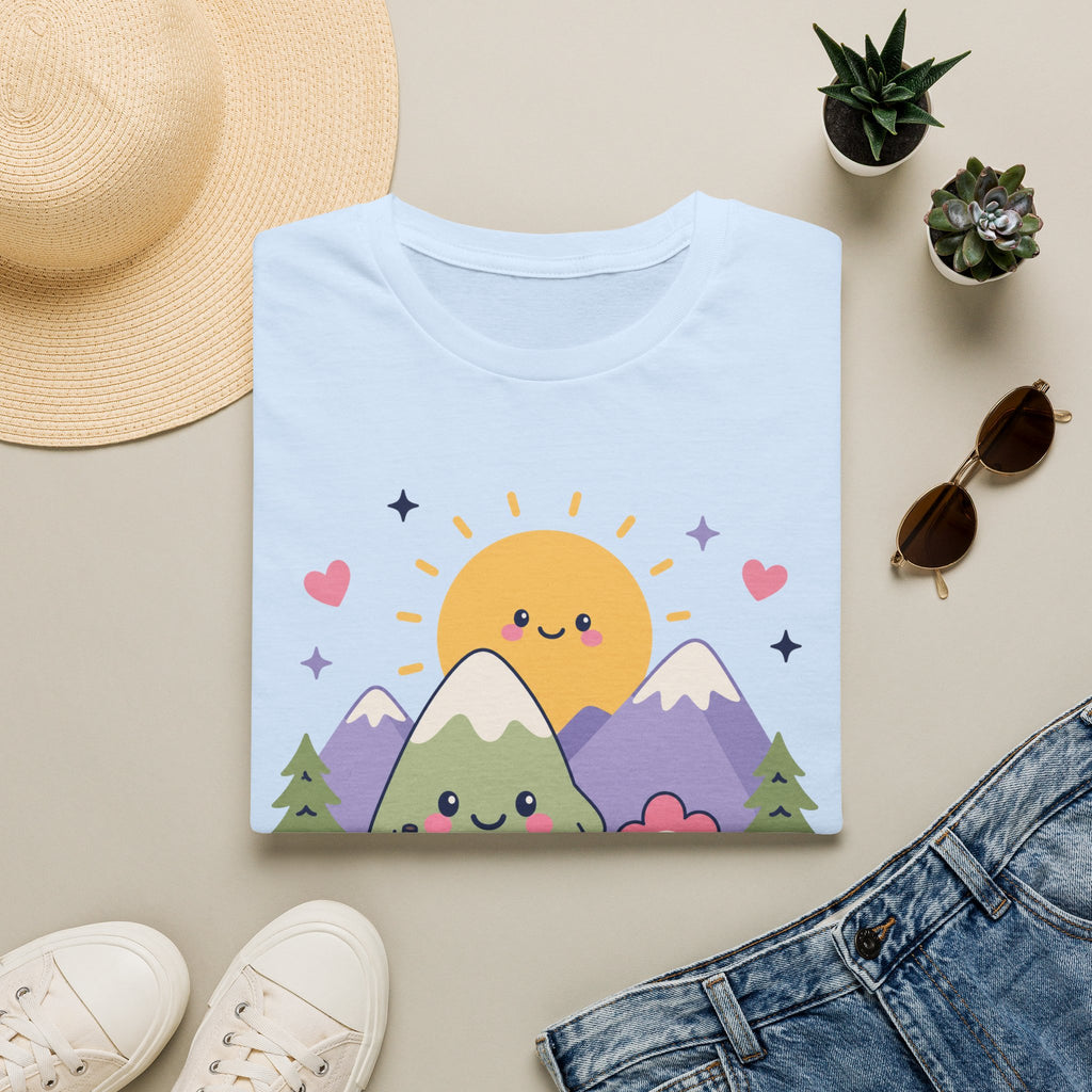 Kawaii Berg Sonne - T-Shirt