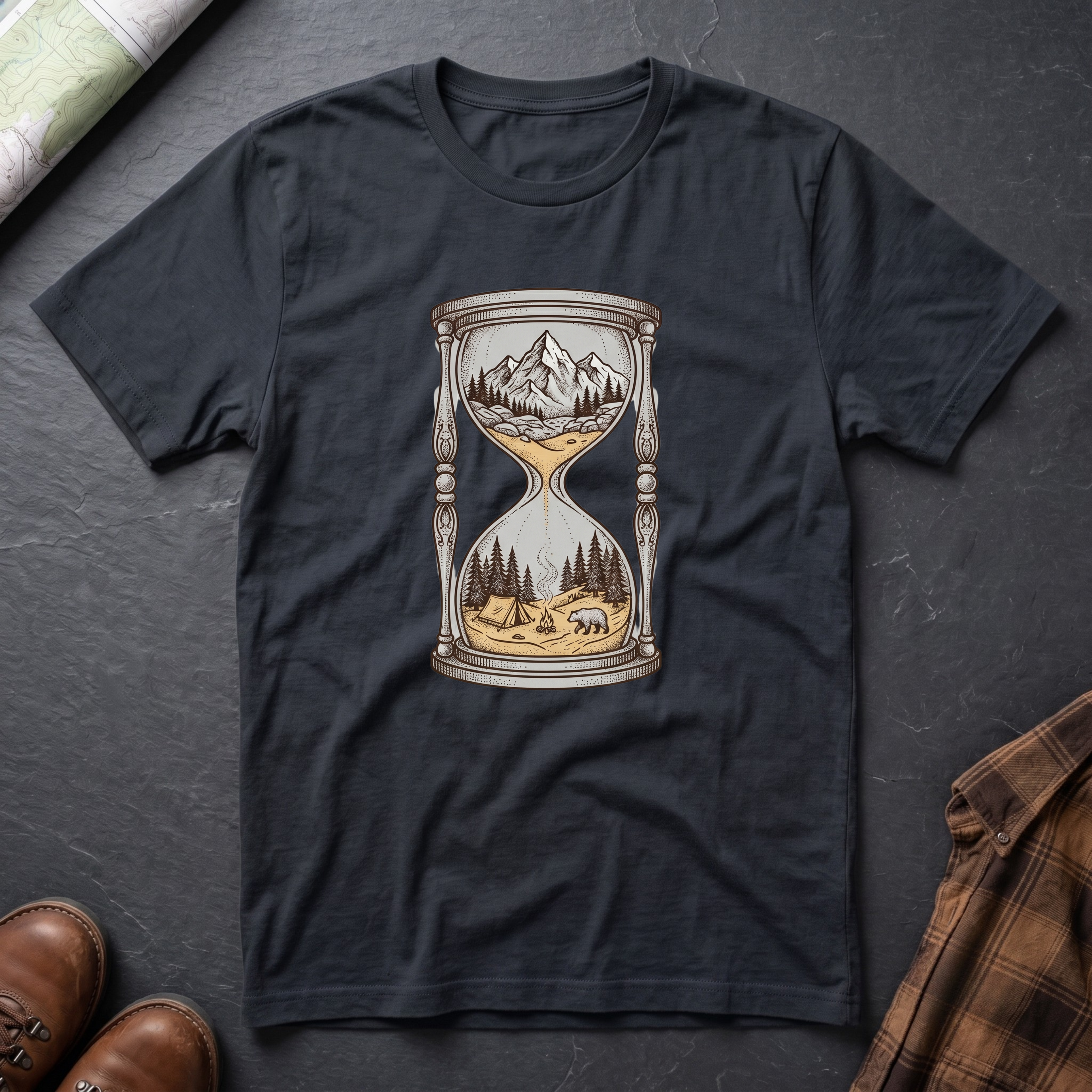 Sanduhr Berg - T-Shirt
